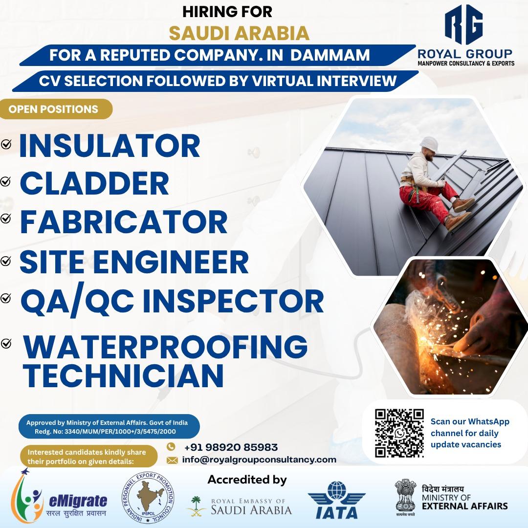 Urgent Hiring for Dammam