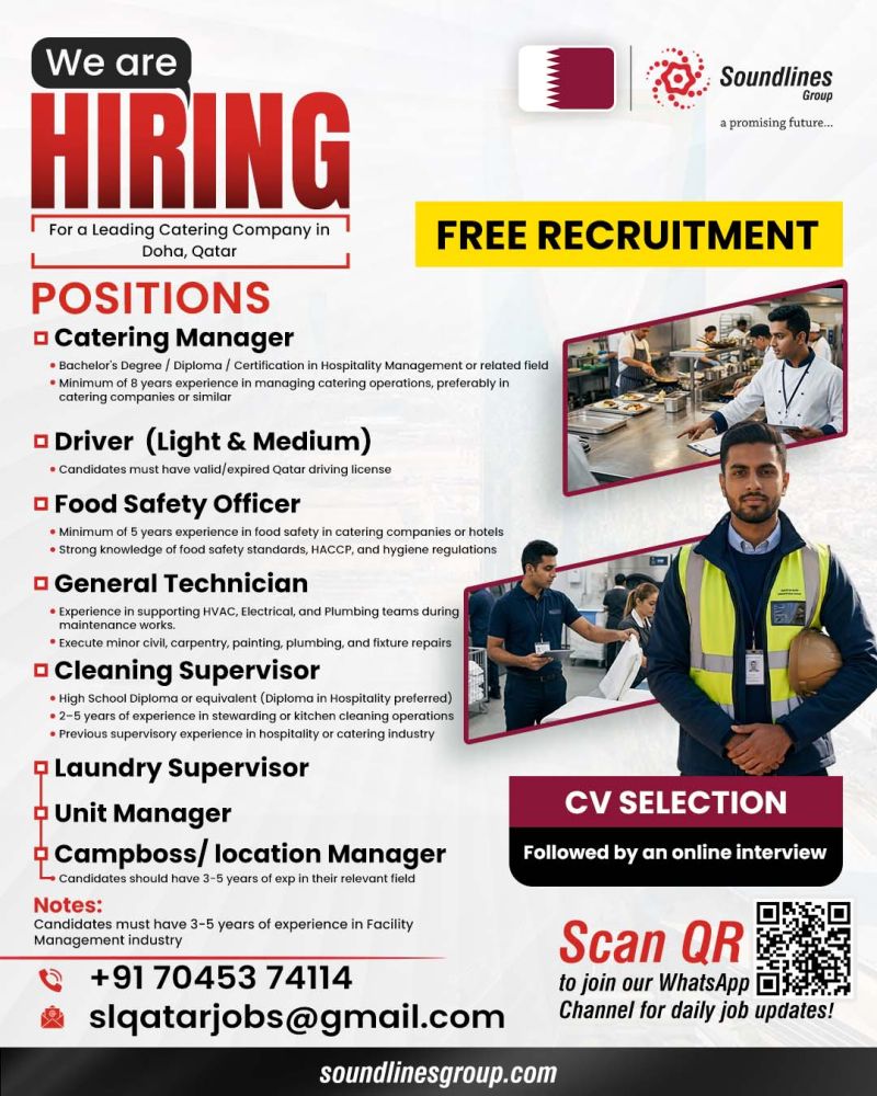 Urgent Hiring for Doha