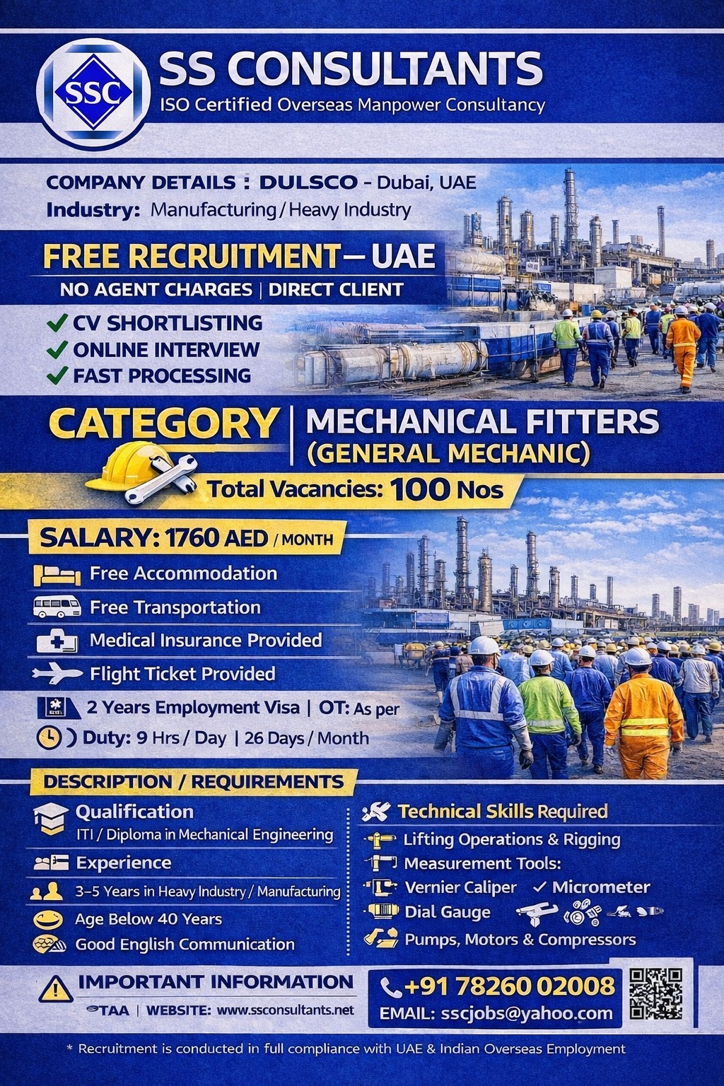 Urgent Hiring for Dubai