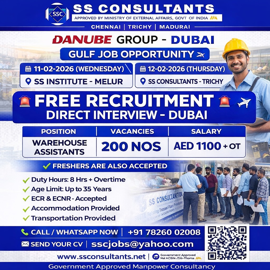 Urgent Hiring for Dubai