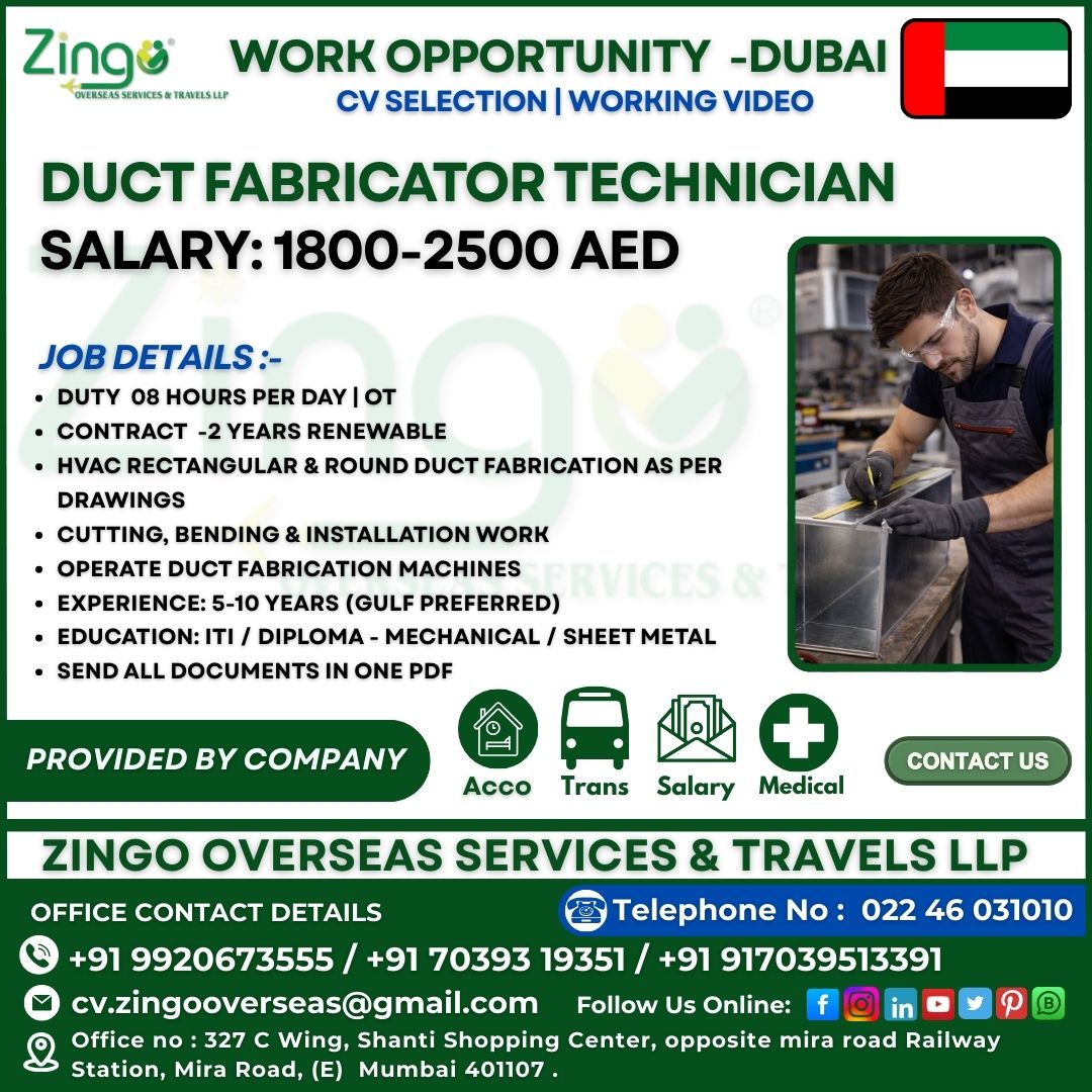 Urgent Hiring for Dubai