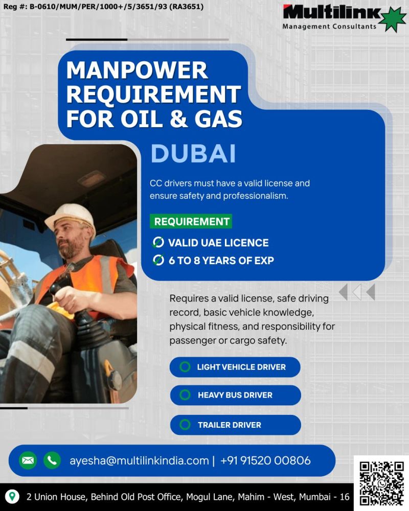 Urgent Hiring for Dubai