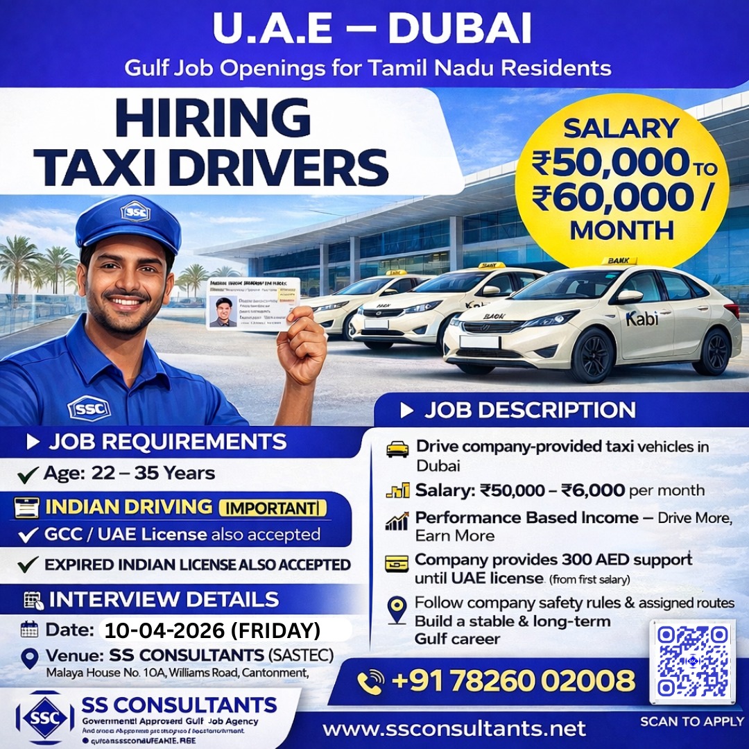 Urgent Hiring for Dubai