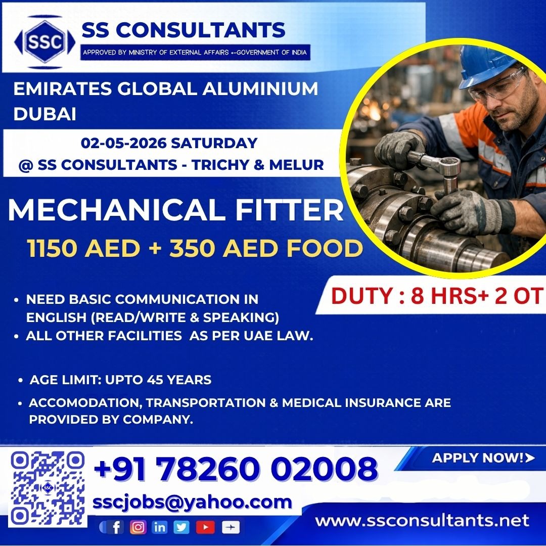 Urgent Hiring for Dubai