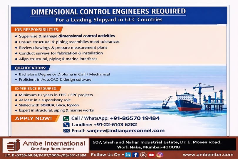 Urgent Hiring for Gulf