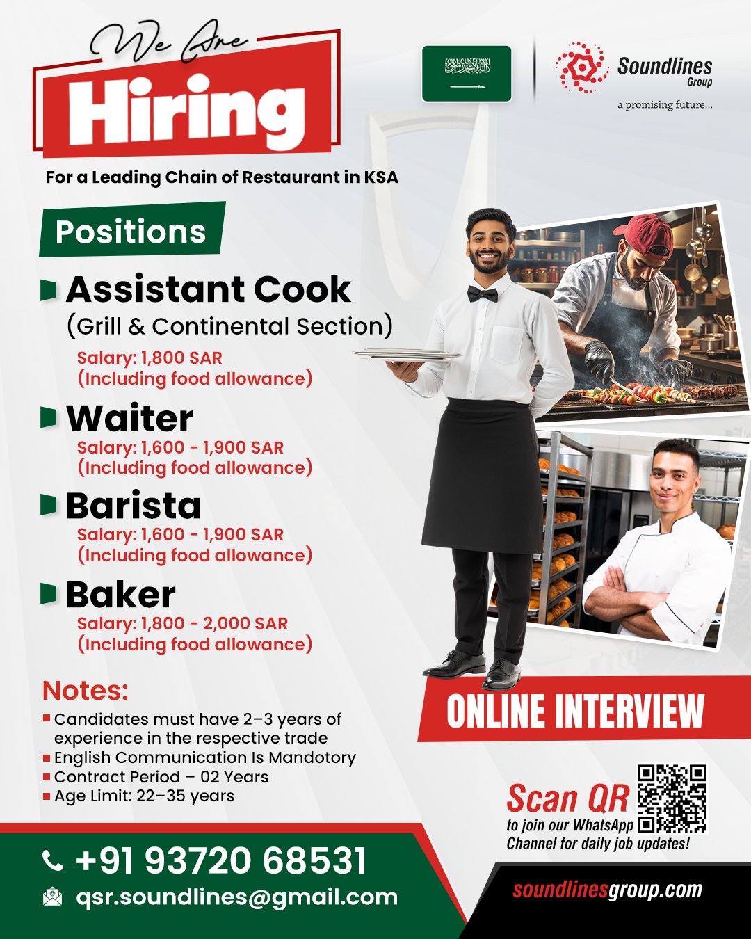 Urgent Hiring for KSA