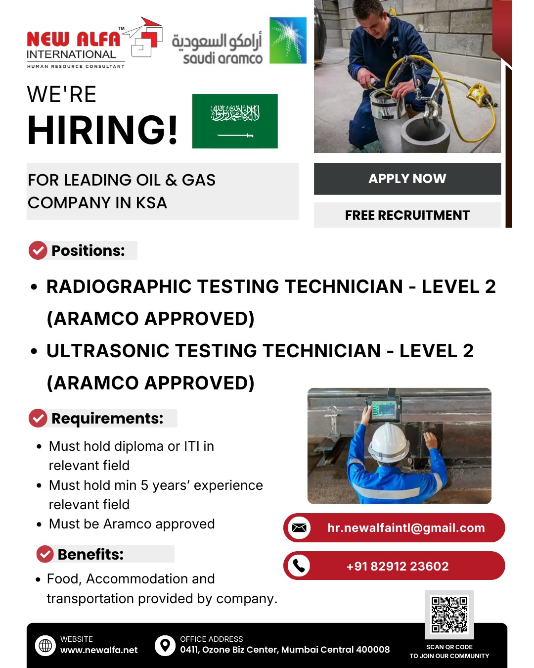 Urgent Hiring for KSA