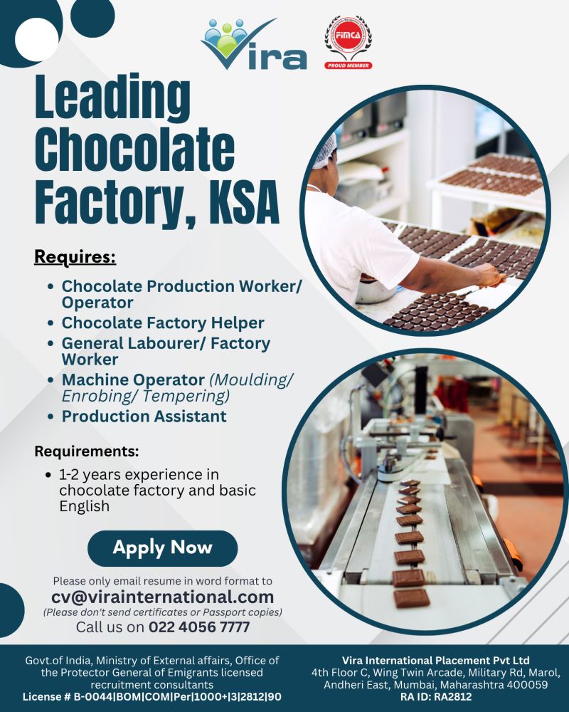 Urgent Hiring for KSA
