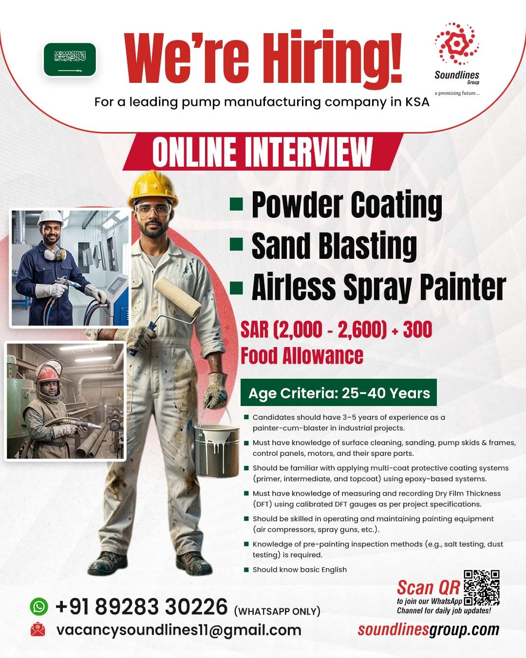 Urgent Hiring for KSA