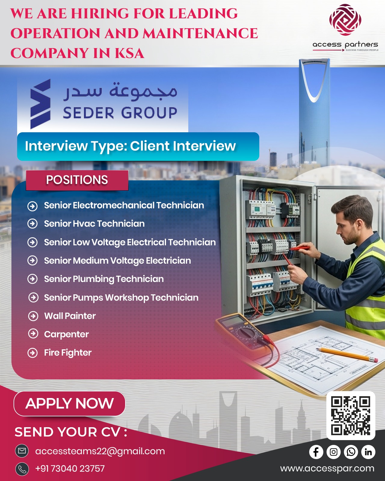 Urgent Hiring for KSA