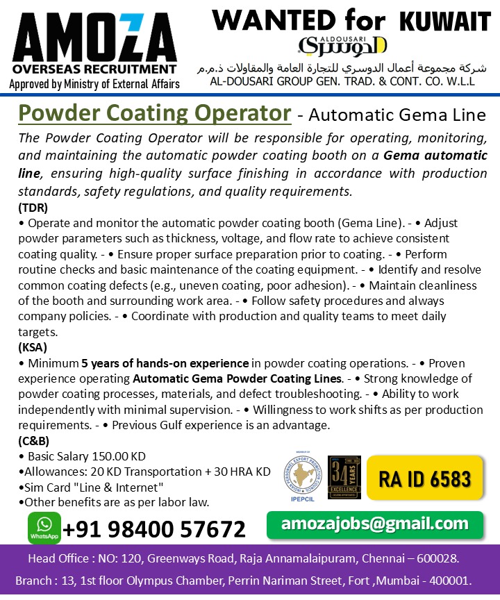 Urgent Hiring for Kuwait