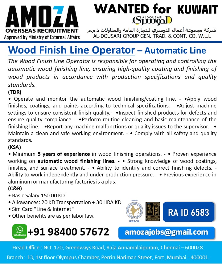 Urgent Hiring for Kuwait