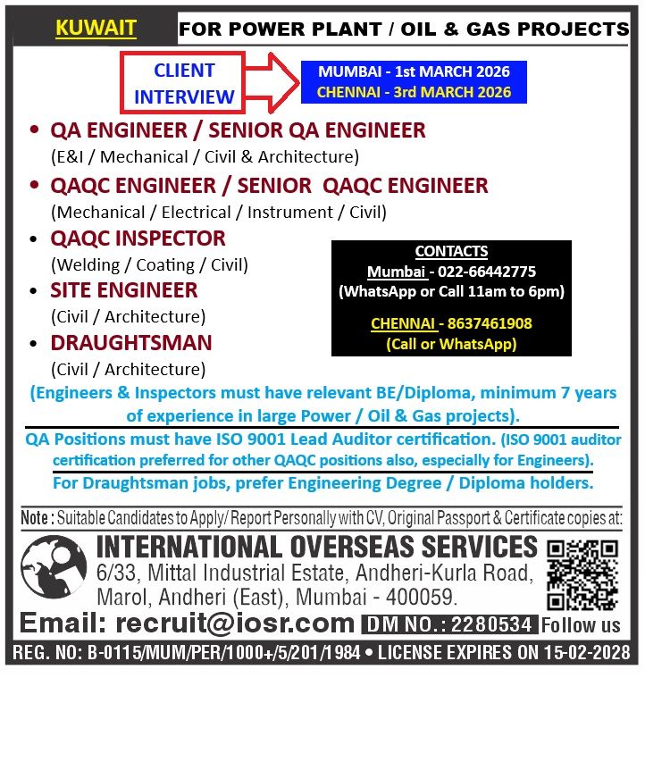 Urgent Hiring for Kuwait