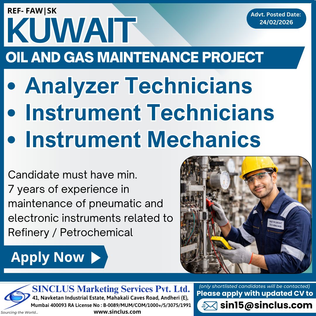 Urgent Hiring for Kuwait