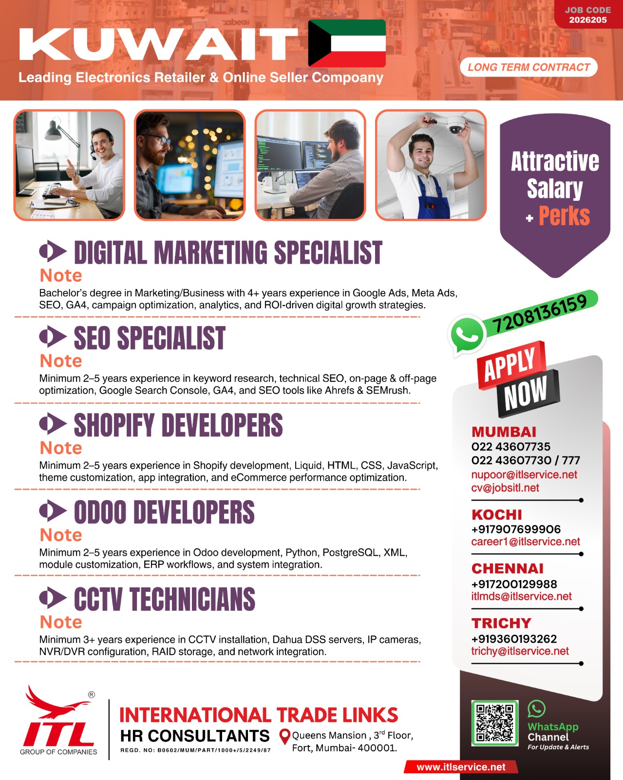 Urgent Hiring for Kuwait