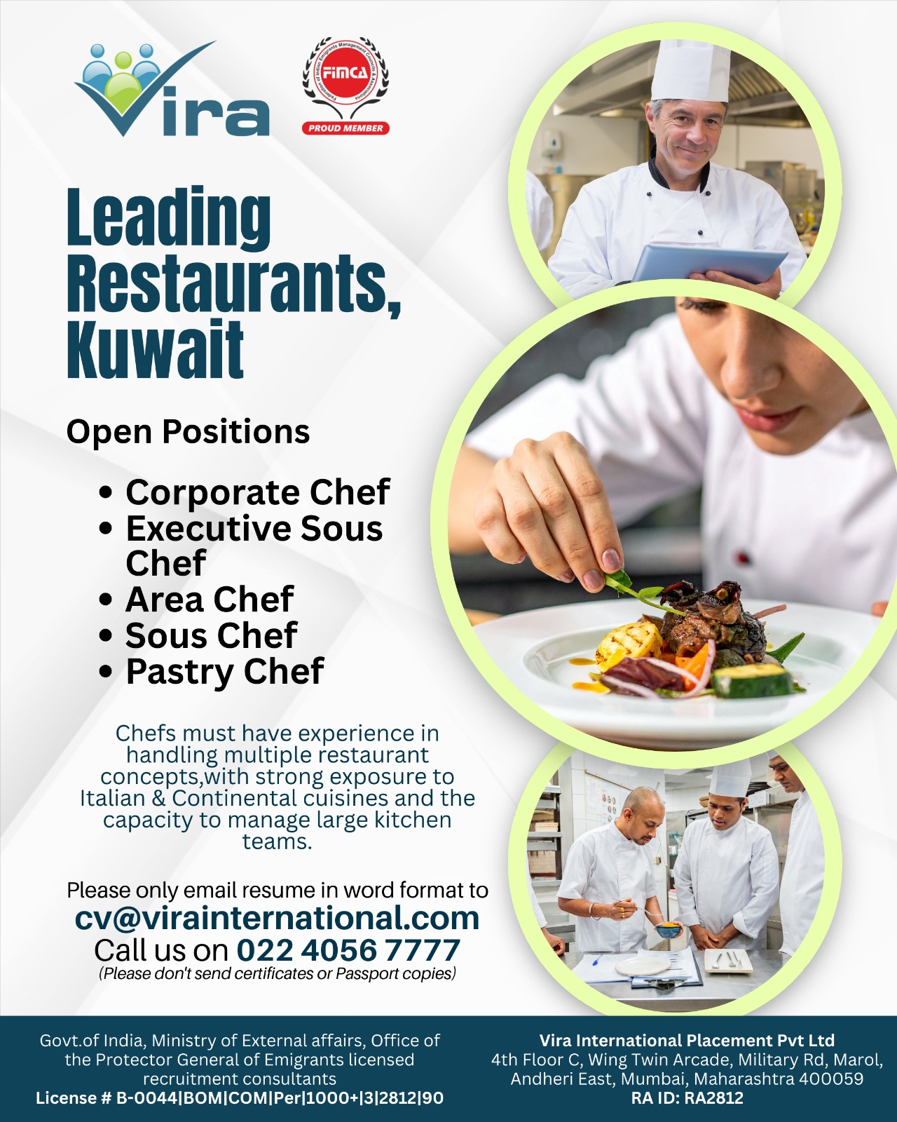 Urgent Hiring for Kuwait