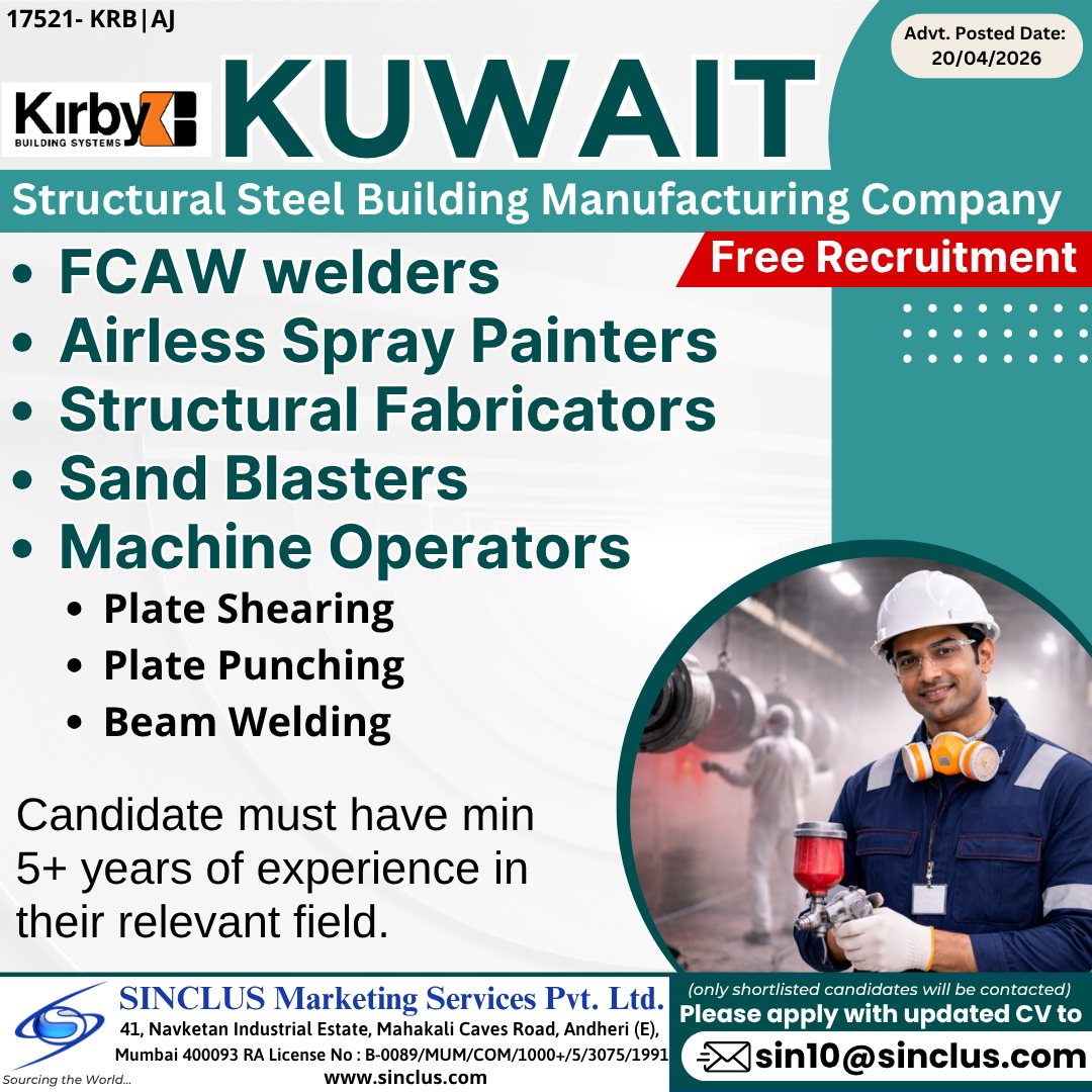 Urgent Hiring for Kuwait