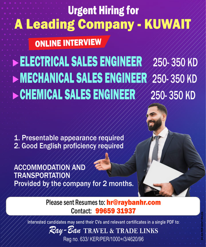 Urgent Hiring for Kuwait