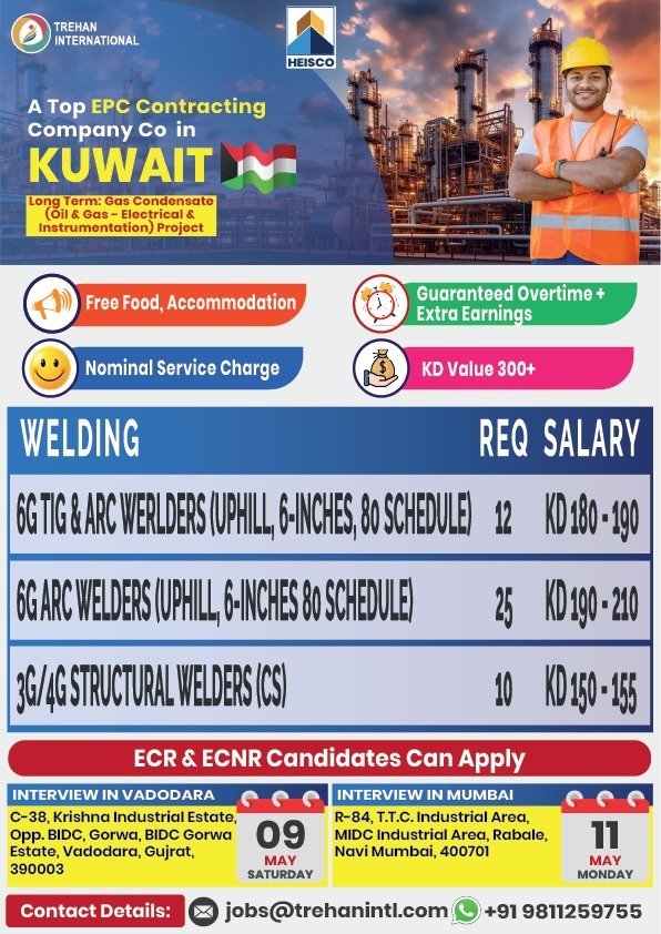 Urgent Hiring for Kuwait