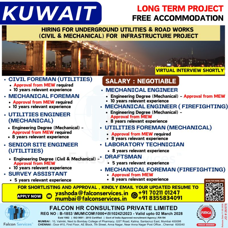 Urgent Hiring for Kuwait