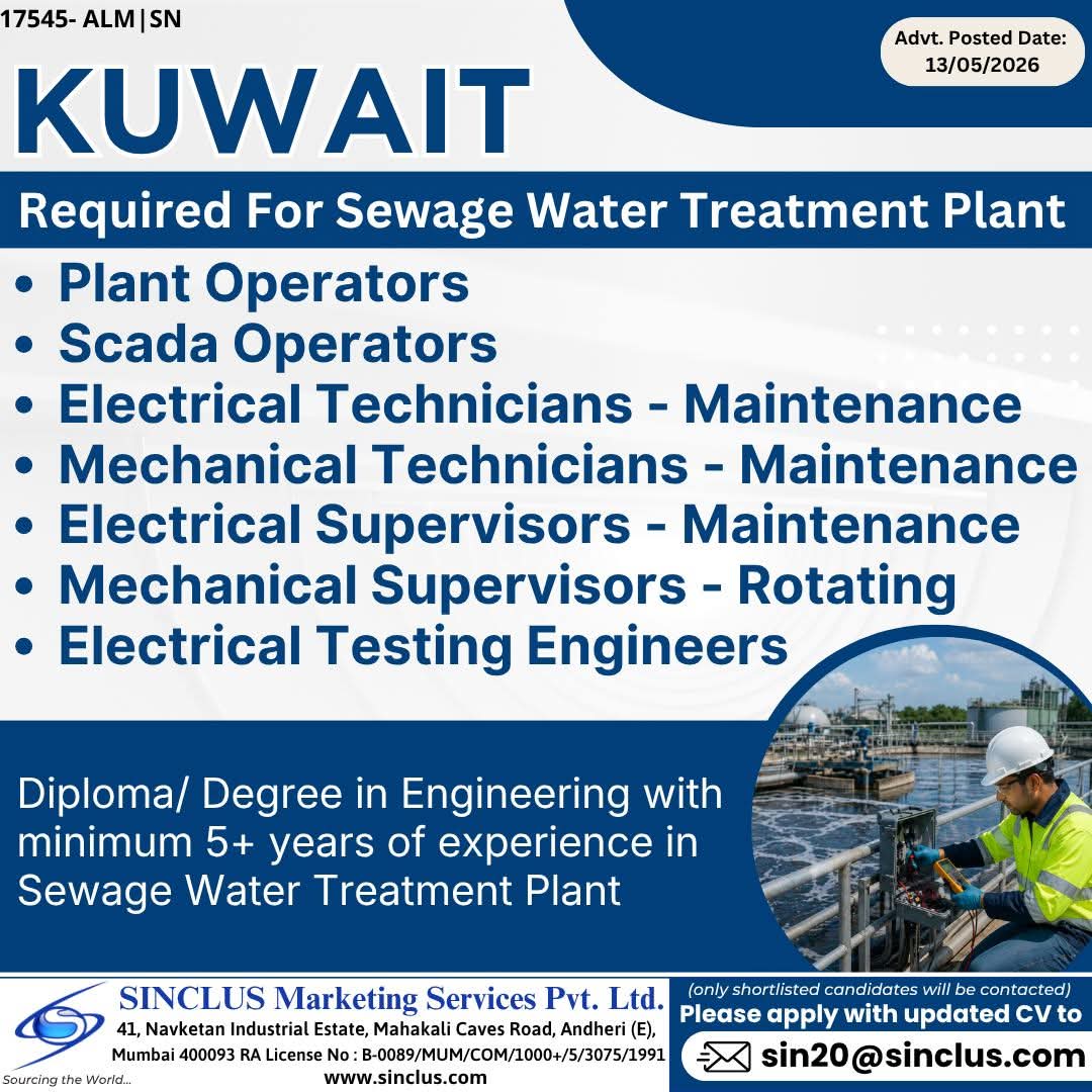 Urgent Hiring for Kuwait