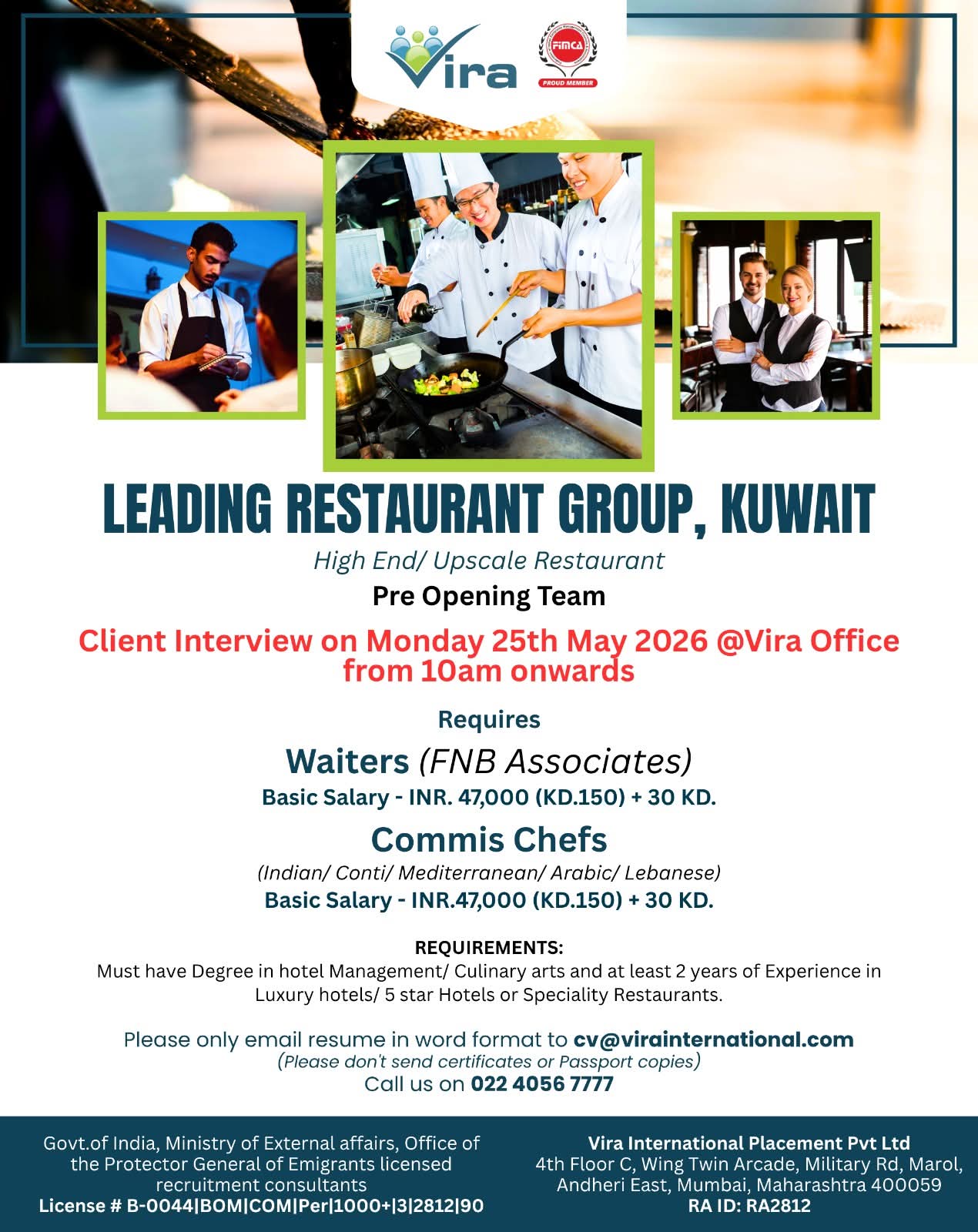 Urgent Hiring for Kuwait
