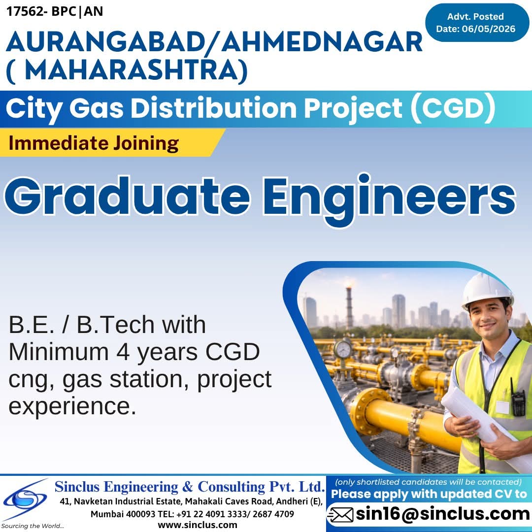 Urgent Hiring for Maharashtra