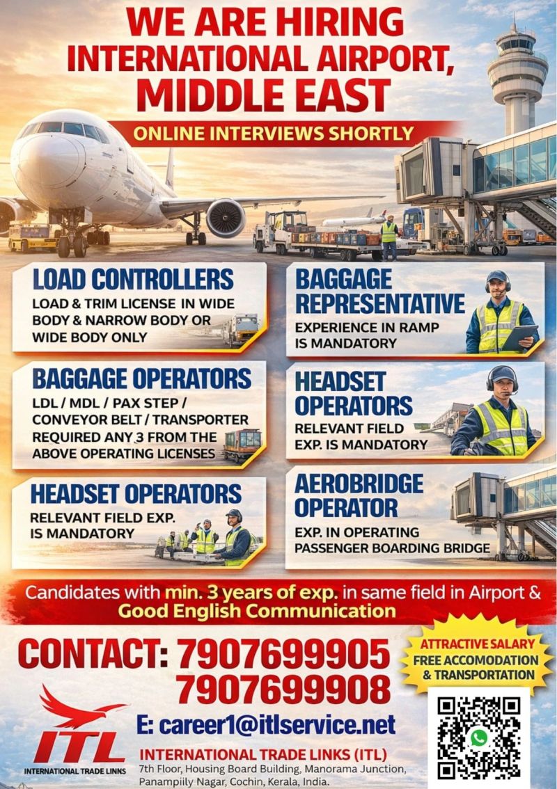 Urgent Hiring for Middle East