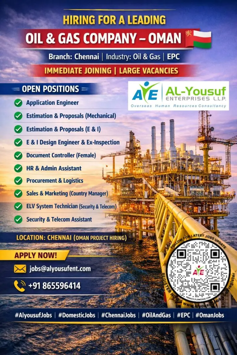 Urgent Hiring for Oman