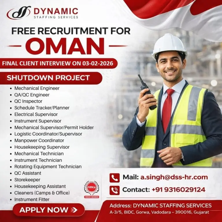 Urgent Hiring for Oman