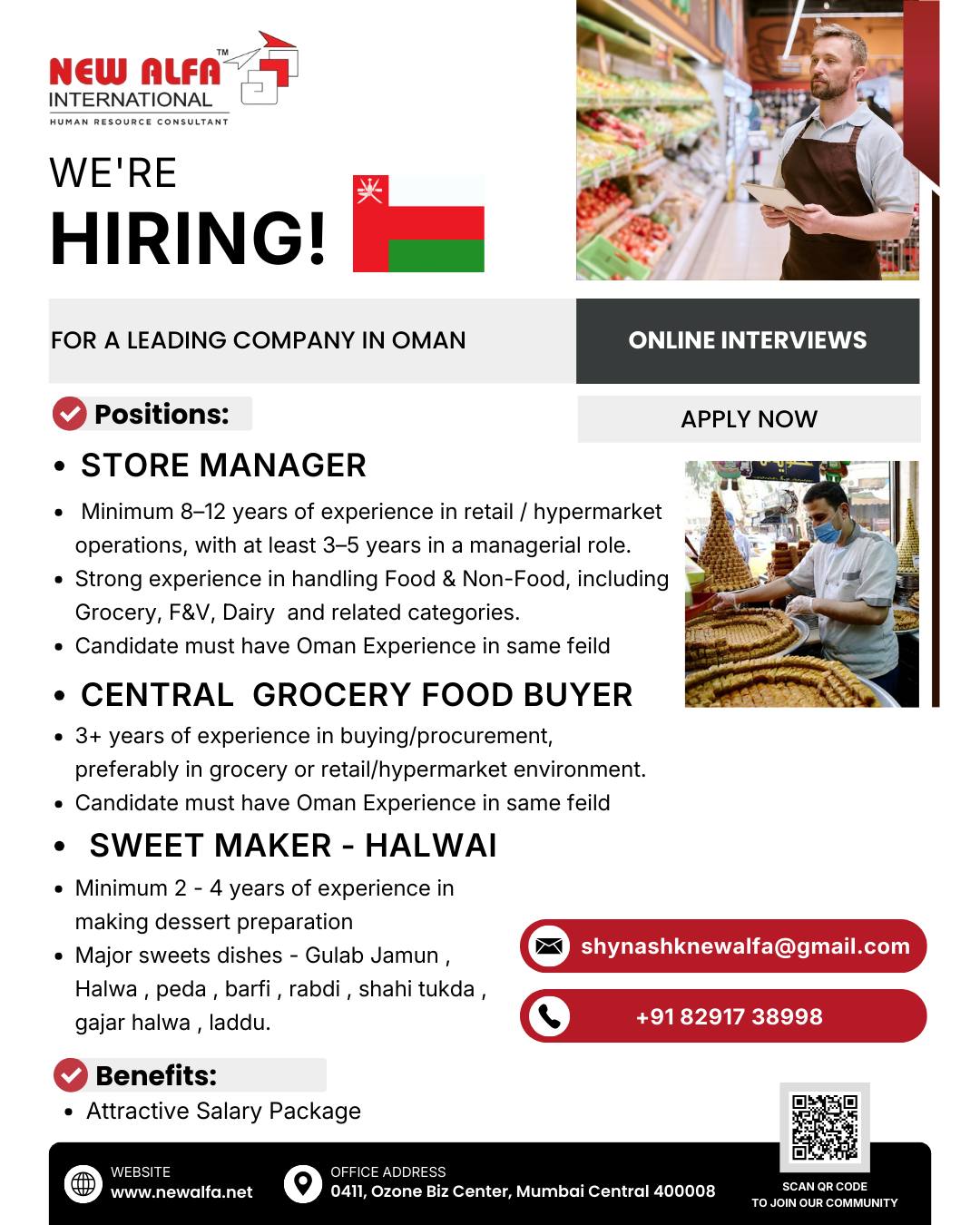 Urgent Hiring for Oman