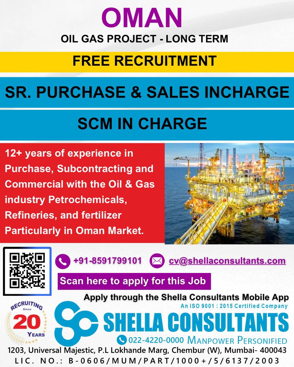 Urgent Hiring for Oman