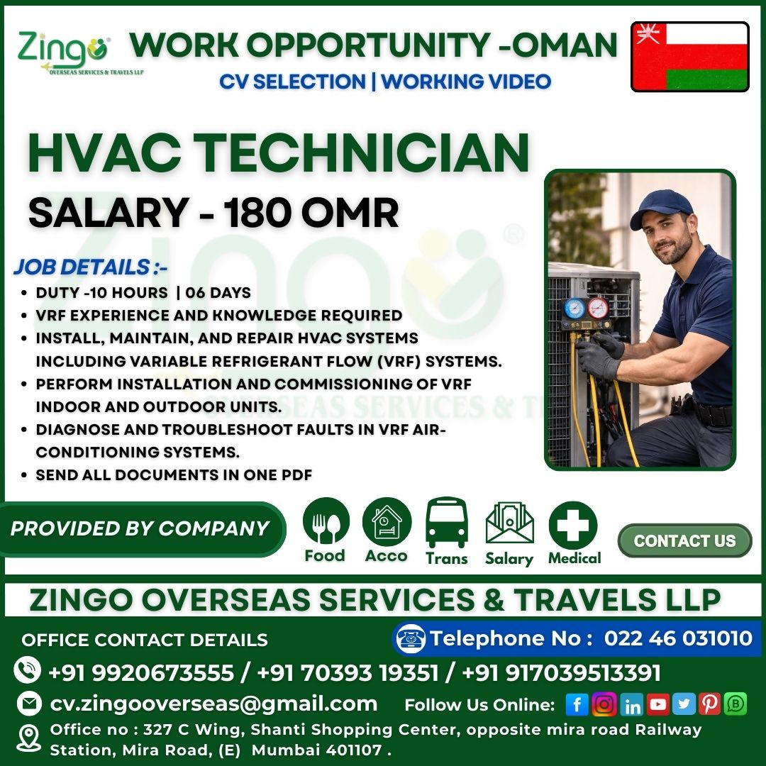 Urgent Hiring for Oman