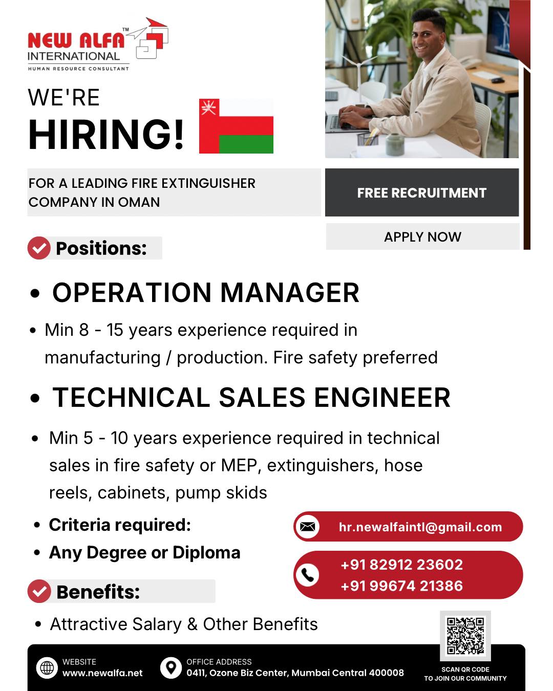 Urgent Hiring for Oman