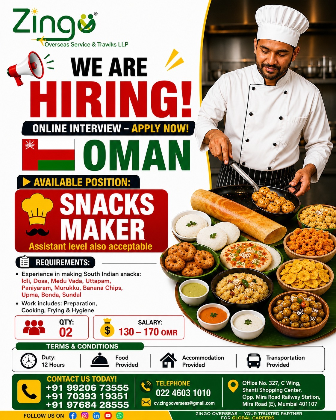 Urgent Hiring for Oman