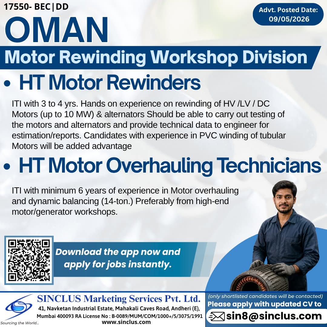 Urgent Hiring for Oman