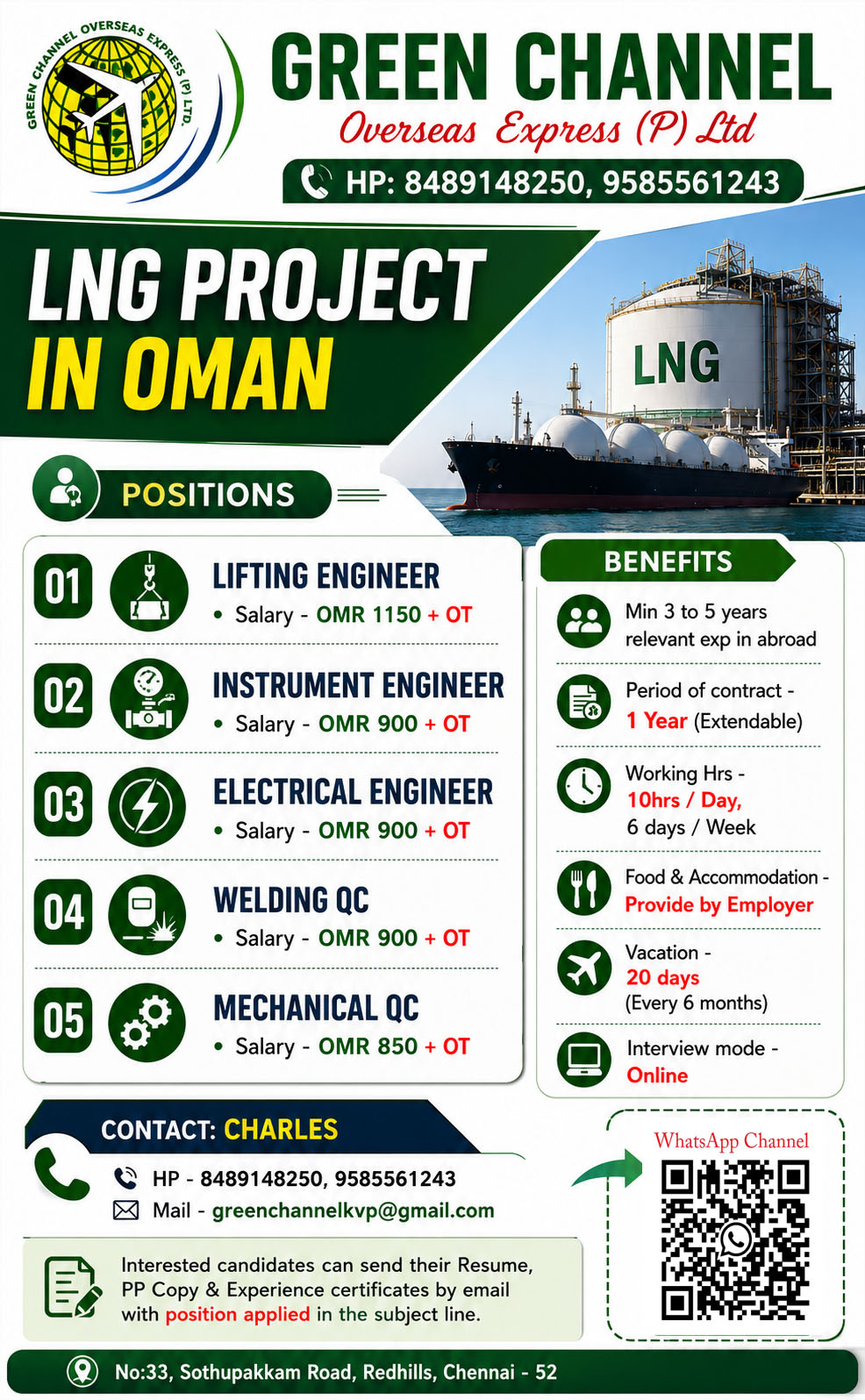 Urgent Hiring for Oman