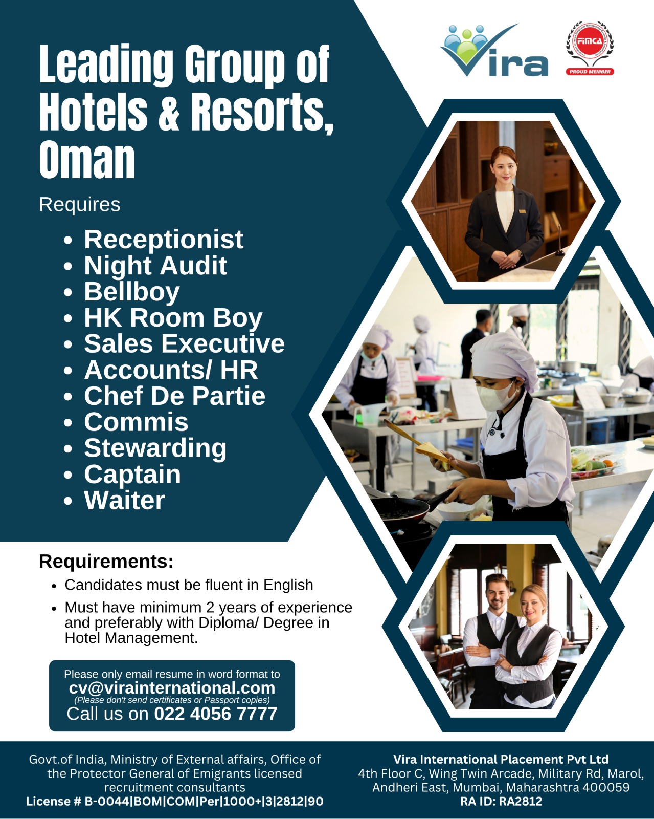 Urgent Hiring for Oman