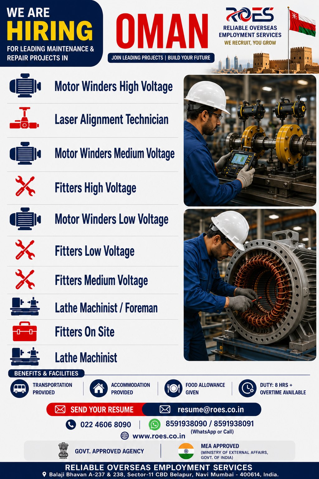 Urgent Hiring for Oman