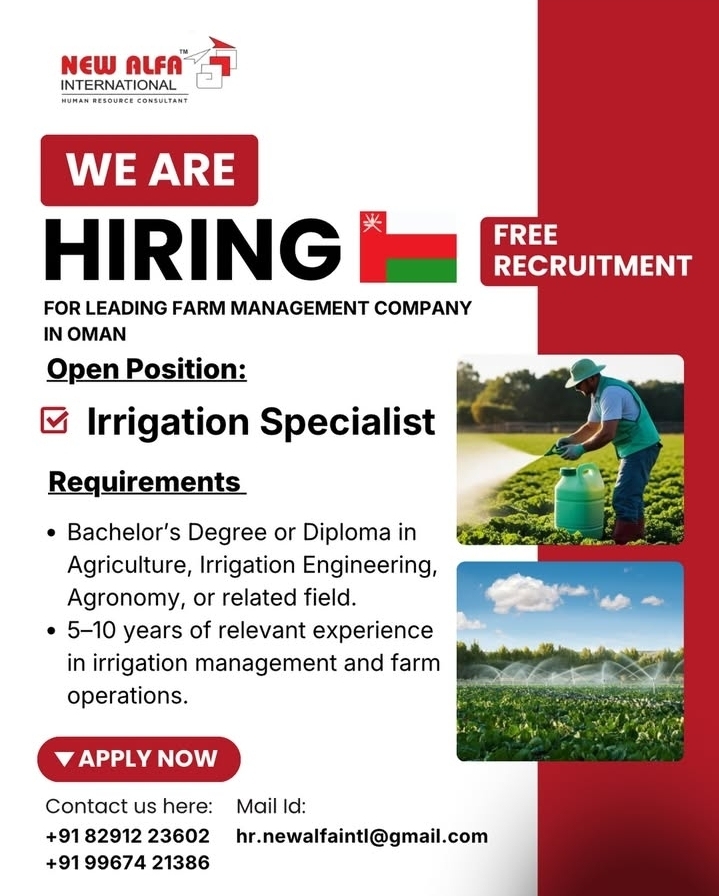 Urgent Hiring for Oman