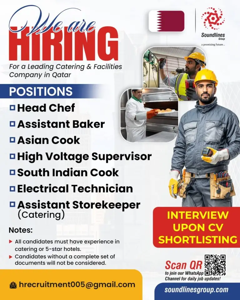 Urgent Hiring for Qatar