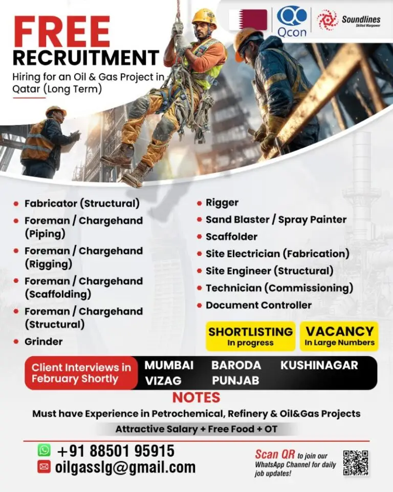 Urgent Hiring for Qatar