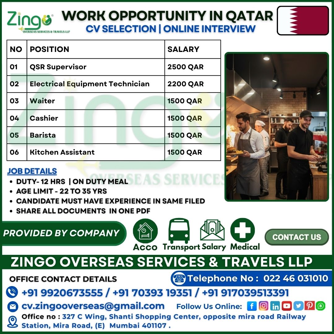 Urgent Hiring for Qatar