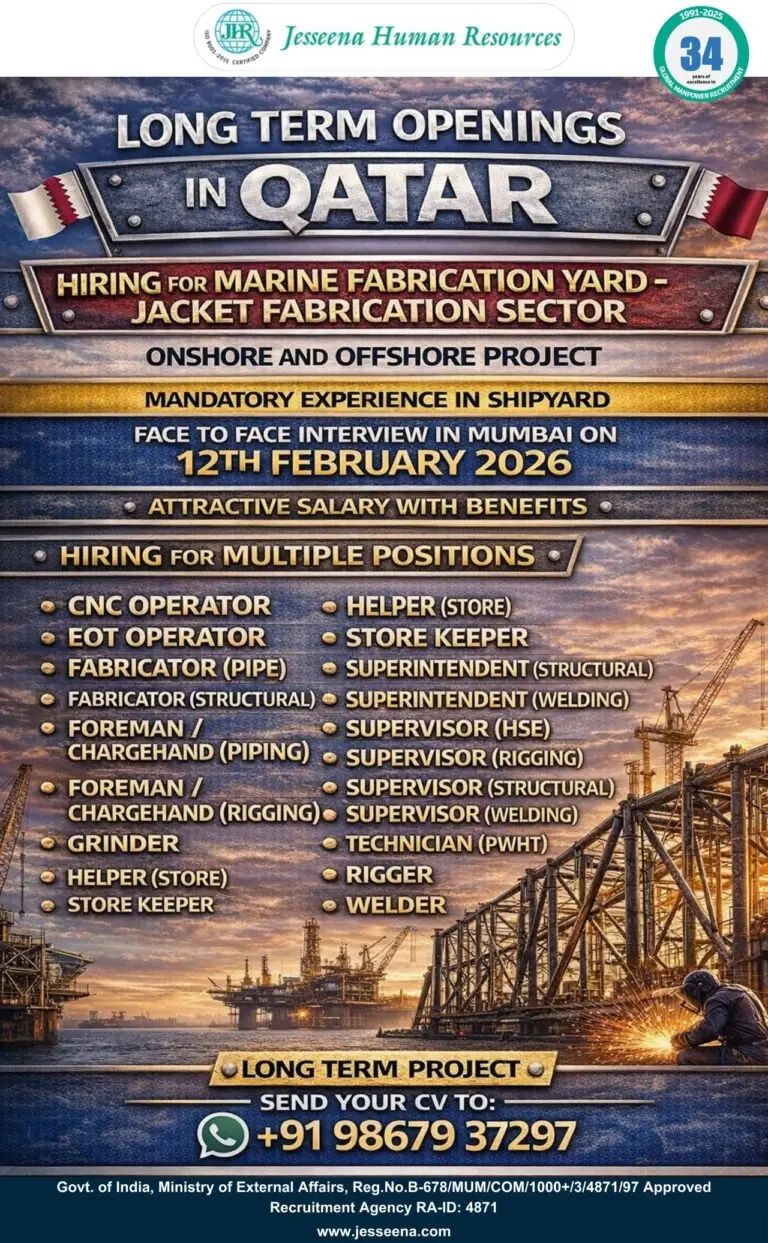 Urgent Hiring for Qatar