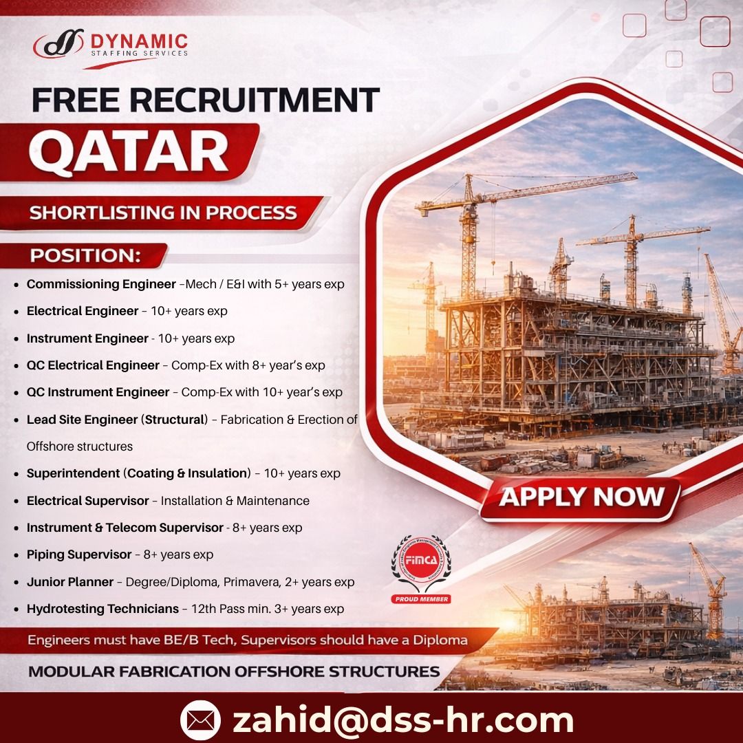 Urgent Hiring for Qatar
