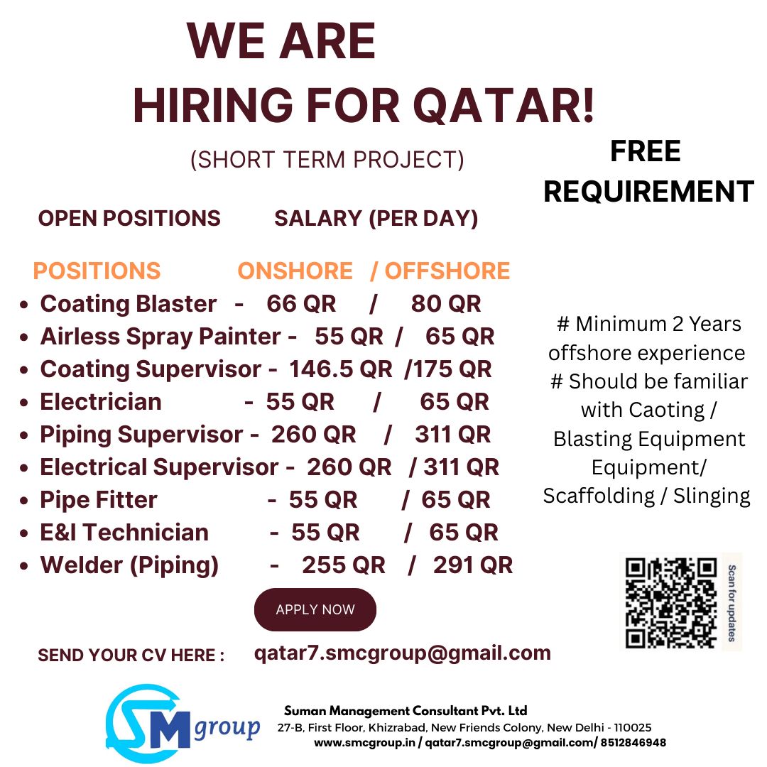 Urgent Hiring for Qatar