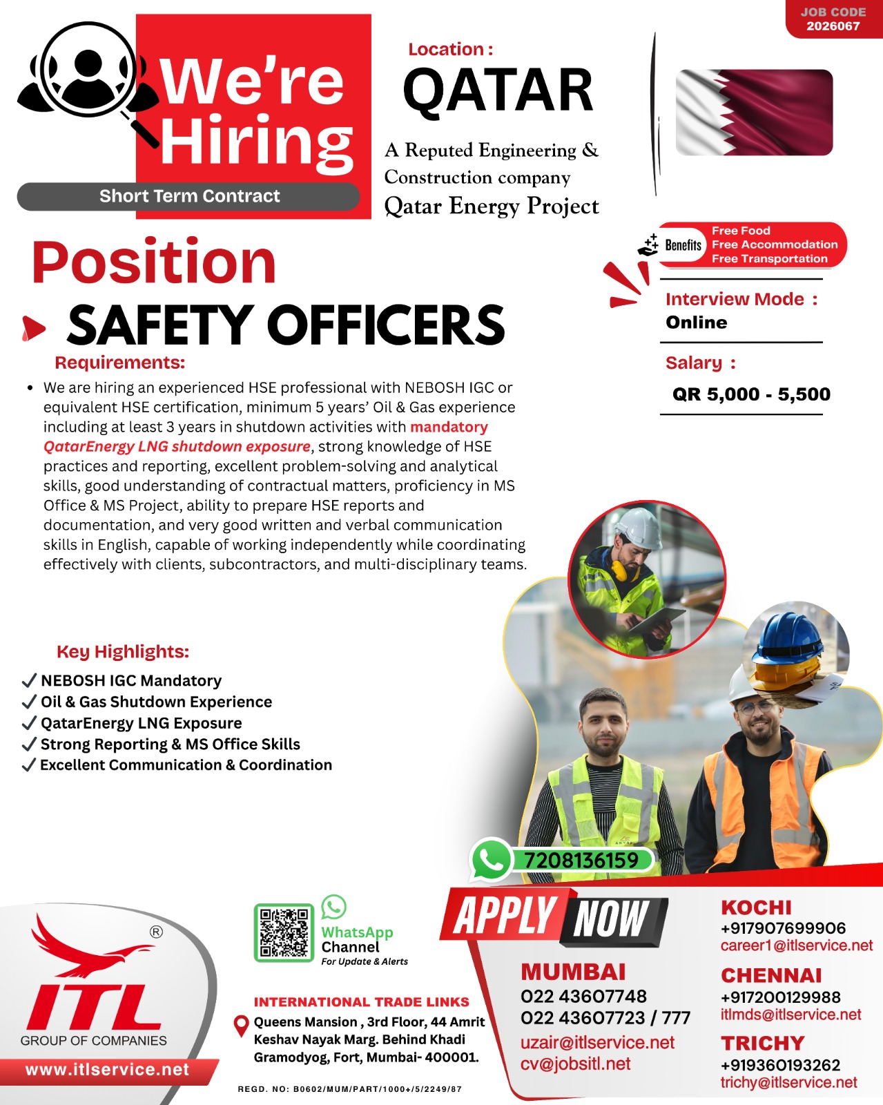 Urgent Hiring for Qatar