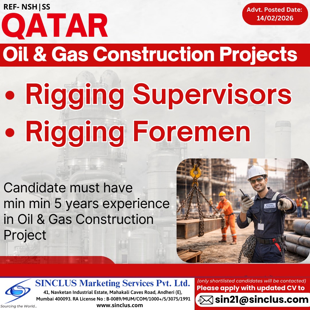 Urgent Hiring for Qatar