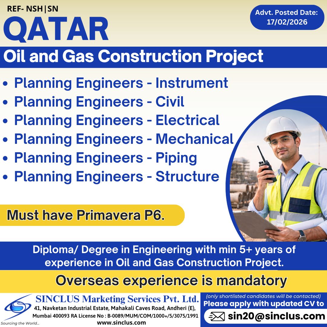 Urgent Hiring for Qatar