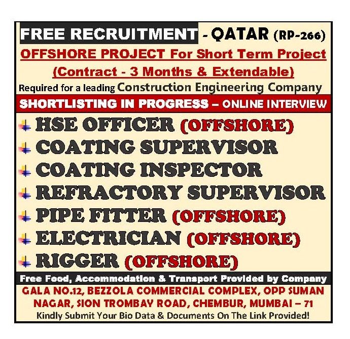 Urgent Hiring for Qatar